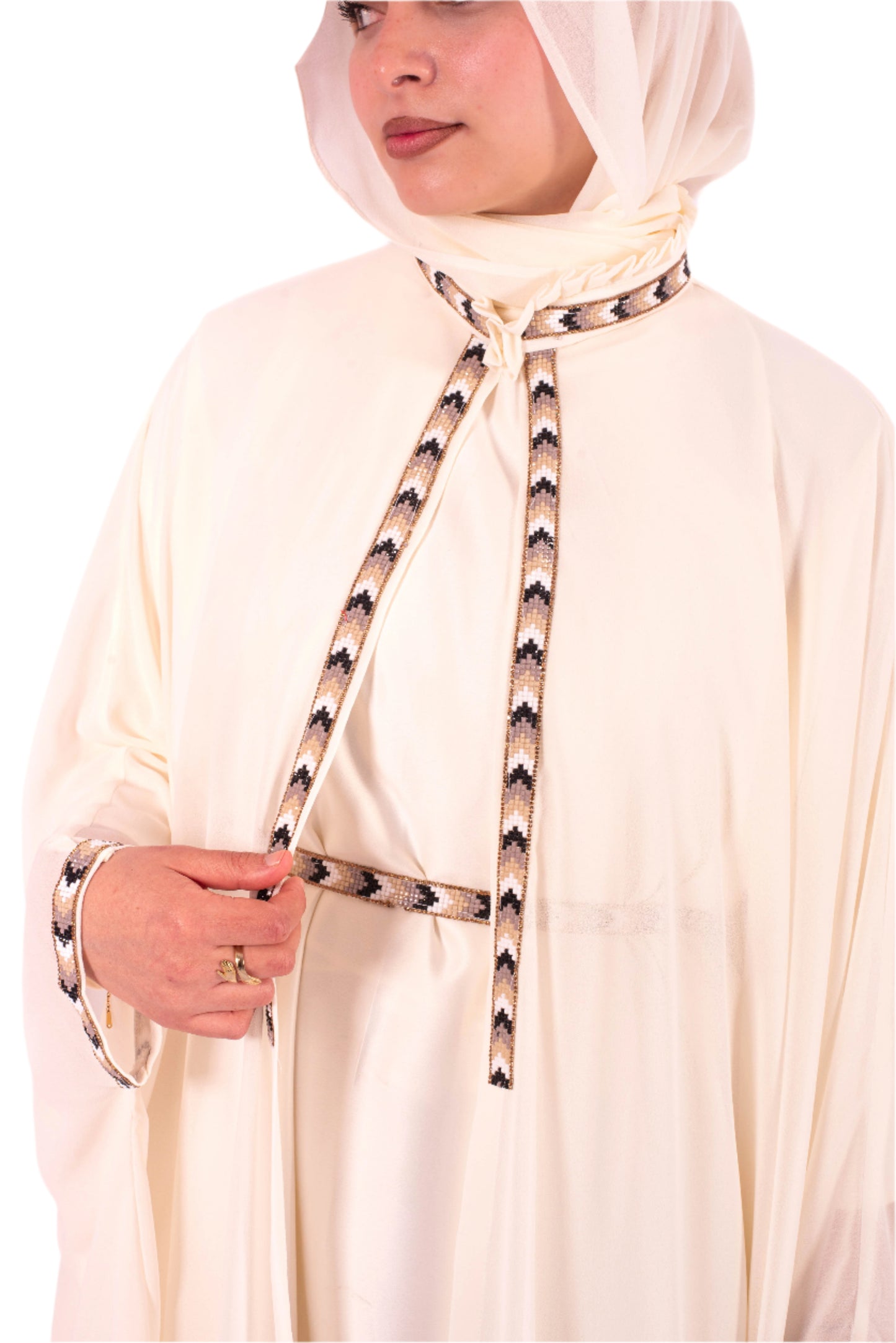 Abaya with Fond Robe – Elegant 2-Piece Modest Set, Custom Colors