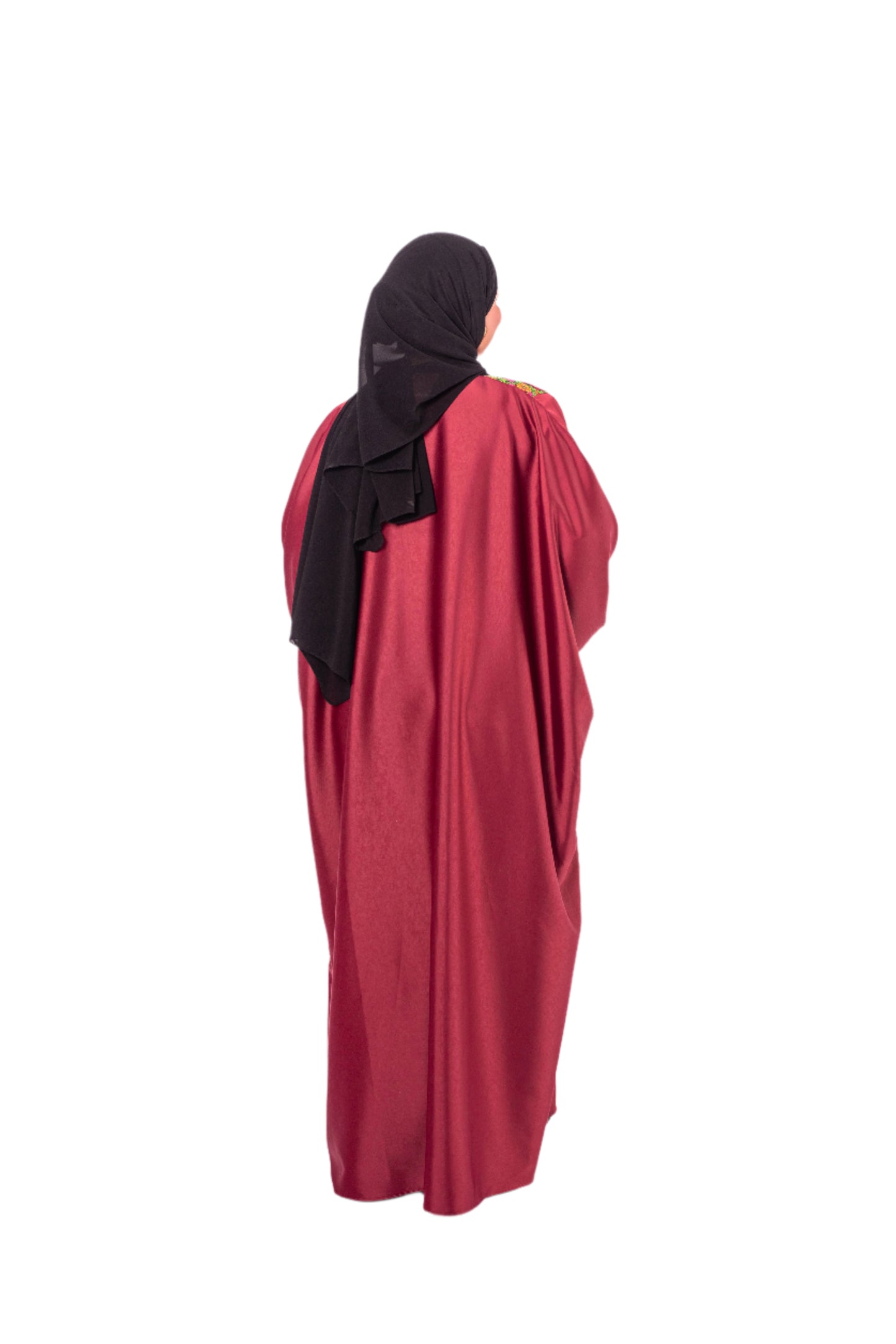 Abaya Satin de Soie with "Mharma"-Inspired Design – Elegant & Customizable