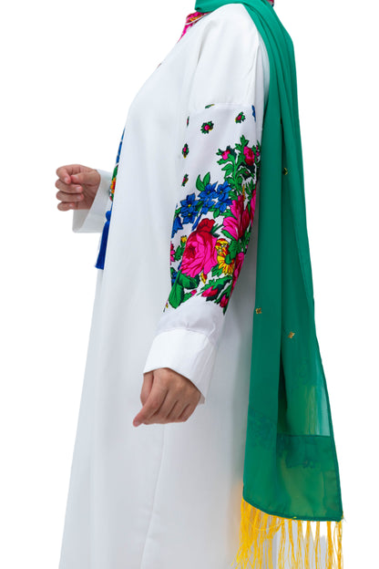 White Tunisian Abaya